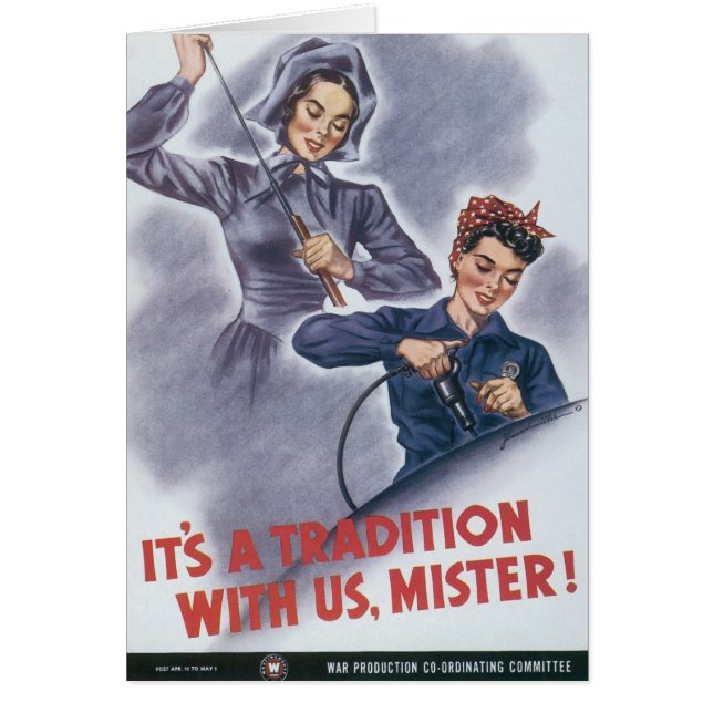 Det är en tradition med oss, herr minister! hälsningskort (Framsidan)