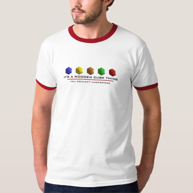 Det är en träkubsak tee shirt (Framsida)