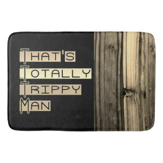 Det är en trippelmodig man. badrumsmatta