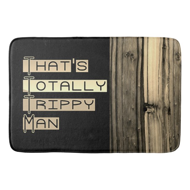 Det är en trippelmodig man. badrumsmatta (Framsidan)