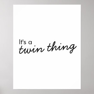 Det är en Twin Sak   Modern partnersamverkan Poster