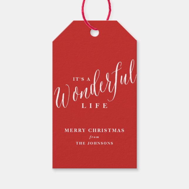 Det är en underbar anpassningsbar. presentetikett (Framsidan)