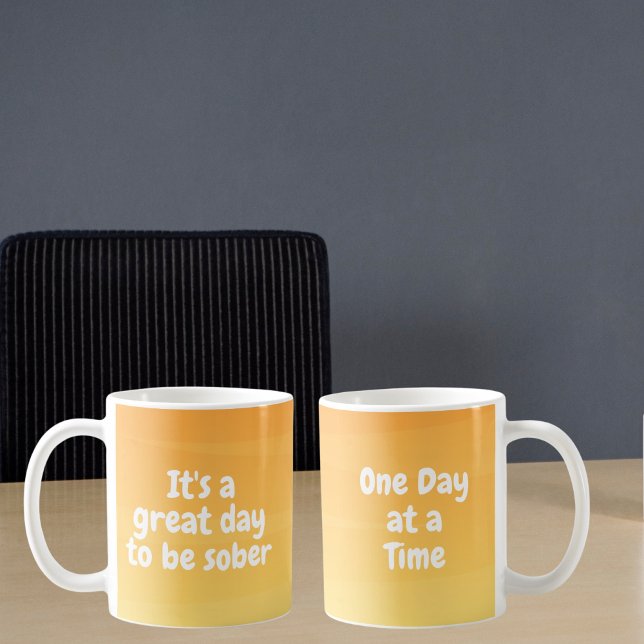 Det är en Underbar dag att vara nykter - Sobriety  Kaffemugg (Skapare uppladdad)