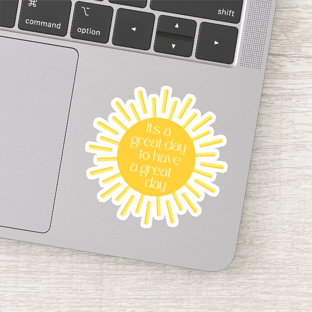 Det är en Underbar dag, en Cheerful Positivity Klistermärken (Detalj)