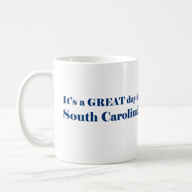 Det är en UNDERBAR dag i South Carolina Kaffemugg (Vänster)