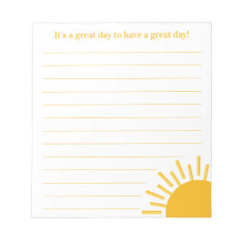 Det är en Underbar dagars Positivitetsoffert att g Anteckningsblock