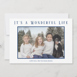 Det är en underbar livsminimalistisk fotojul julkort