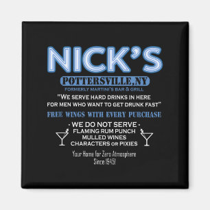 Det är en underbar livstid Nicks Bar George Bailey Magnet