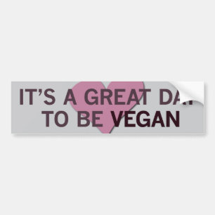 Det är en underbar Vegan för dag 2 B! Bildekal