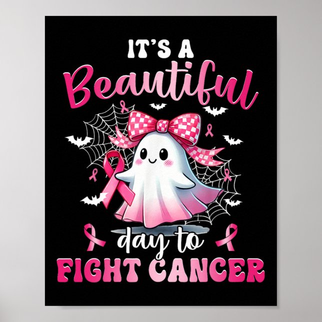 Det är en vacker dag att bekämpa bröstcancer B Poster (Framsidan)