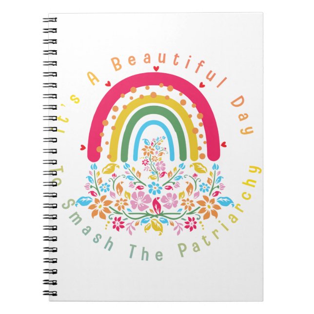 Det är en vacker dag att krossa patriarkin anteckningsbok (Framsidan)