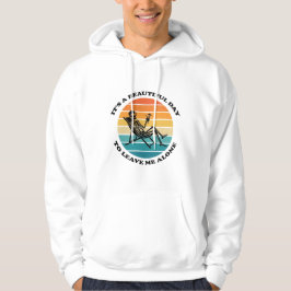Det Är En Vacker Dag Att Lämna Mig I Fred Retro Hoodie