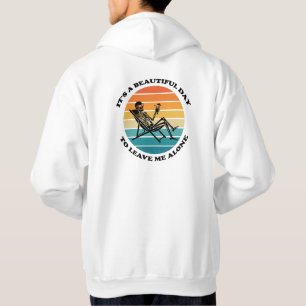 Det Är En Vacker Dag Att Lämna Mig I Fred Retro Hoodie