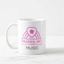 Det Är En Vacker Dag Att Lära Sig MUSIK Lärare Kaffemugg