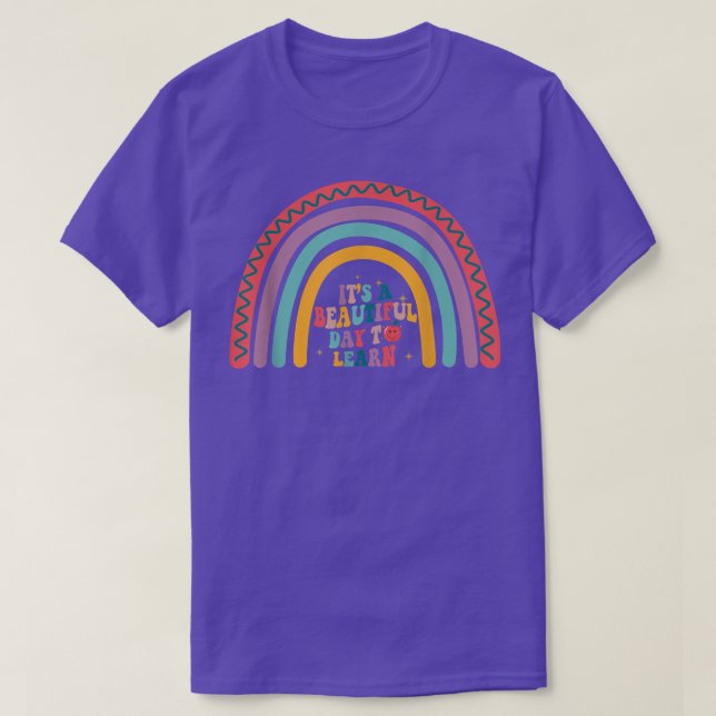 Det är en vacker dag att lära sig Student Moti T Shirt (Design framsida)