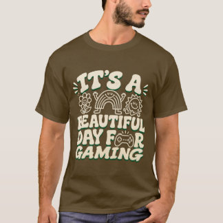 Det Är En Vacker Dag För Spelande, rolig spelare T Shirt