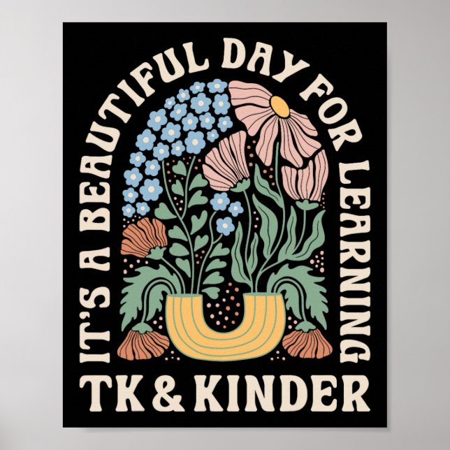 Det Är En Vacker Dag För Tk Lärande Kindergartnelä Poster (Framsidan)