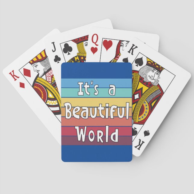 Det är en vacker värld     casinokort (Baksidan)