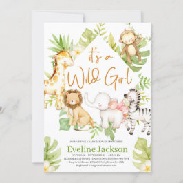 Det är en Vild-flicka-babystölder. Inbjudningar