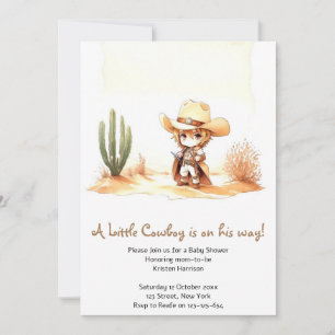 Det är en Vilda western Cowboy Baby Shower Inbjudningar