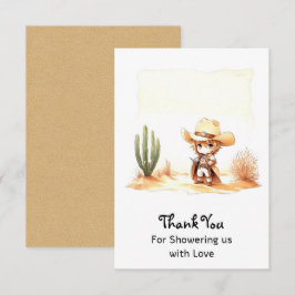 Det är en Vilda western Cowboy Baby Shower Tack Kort