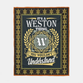 Det är en Weston Sak du inte kunde förstå Fleecefilt