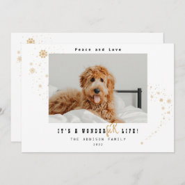 Det är en WonderFUR Life Pet-jul Julkort