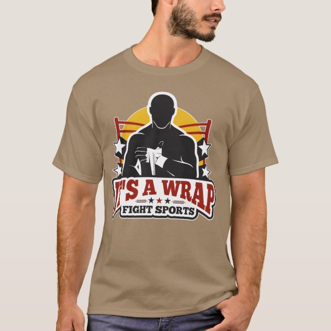Det är en wrap fight sport vän t shirt (Framsida)