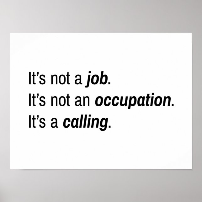 Det är en yrkessamtalaffisch poster (Framsidan)