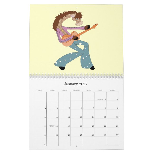 Det är en Zoo! Mestadels giraff… Kalender (Jan 2027)