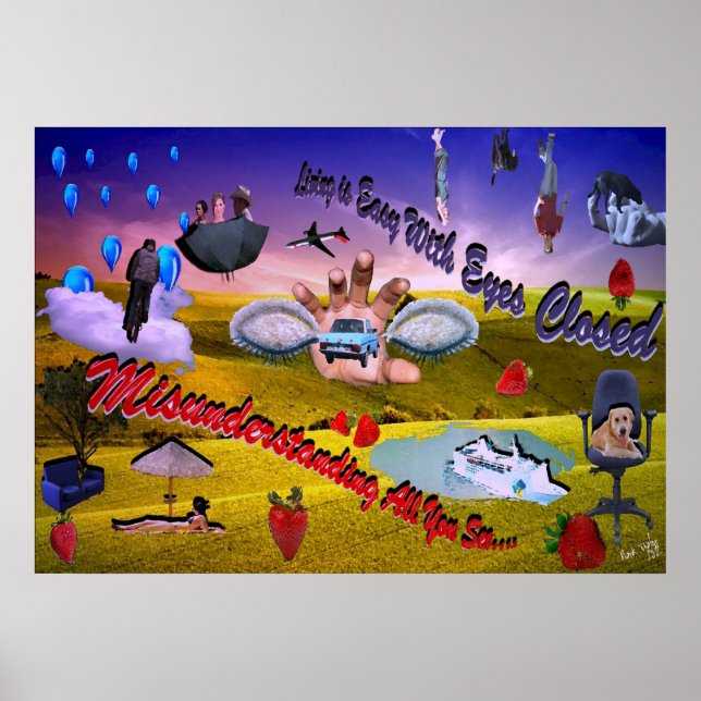 Det är enkelt att leva med Ögon stängt... Poster (Framsidan)