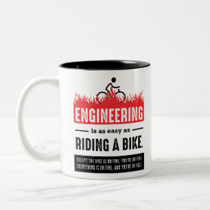 Det är enkelt att rida en bike Två-Tonad mugg