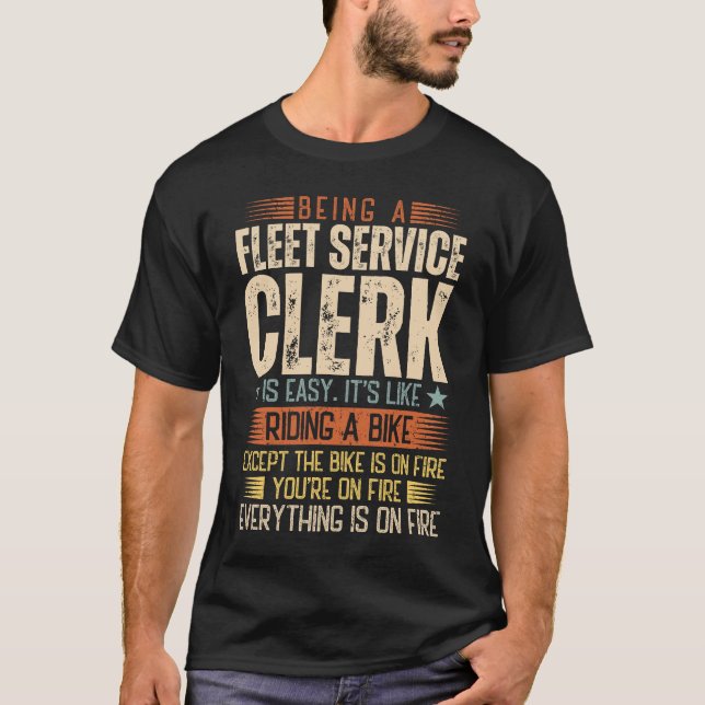 Det är enkelt att vara en servicetjänstassistent t shirt (Framsida)