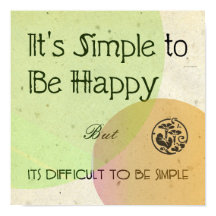 Det är enkelt att vara Lycklig