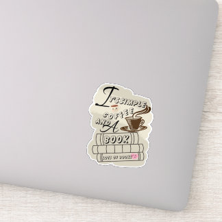 Det är enkelt kaffe och Bok Klistermärken