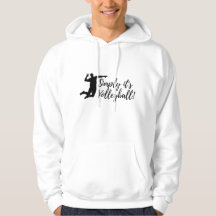 DET ÄR ENKELT VOLLEYBALL-Typografi-design-Hoodie