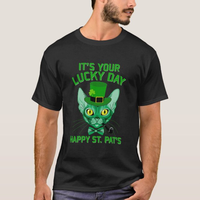 Det är er lyckliga dag Lycklig St Pat-dagen T Shirt (Framsida)