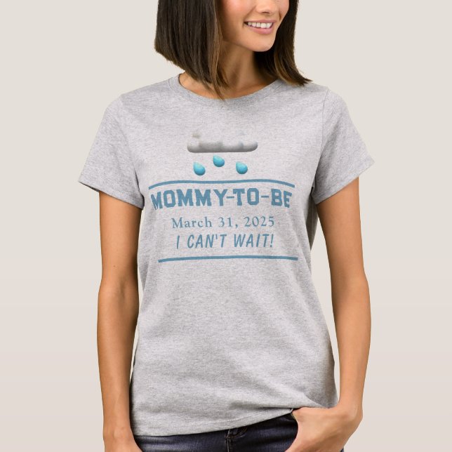 Det är ett Anpassade Mamma att bli babyskabare T Shirt (Framsida)