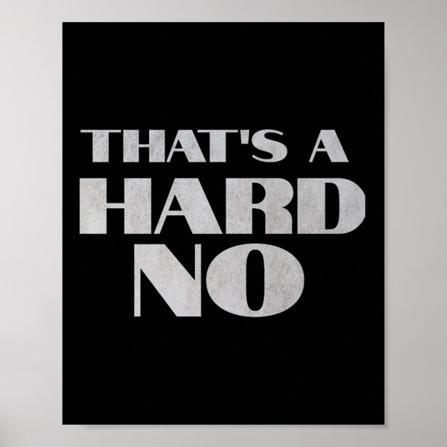 Det är ett bestämt nej Premium Poster (Framsidan)