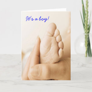 Det är ett Boy Baby Card Meddelande