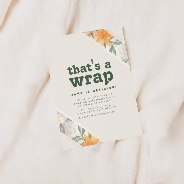 Det är ett byte Blommigt Party Inbjudan i Pension (Skapare uppladdad)