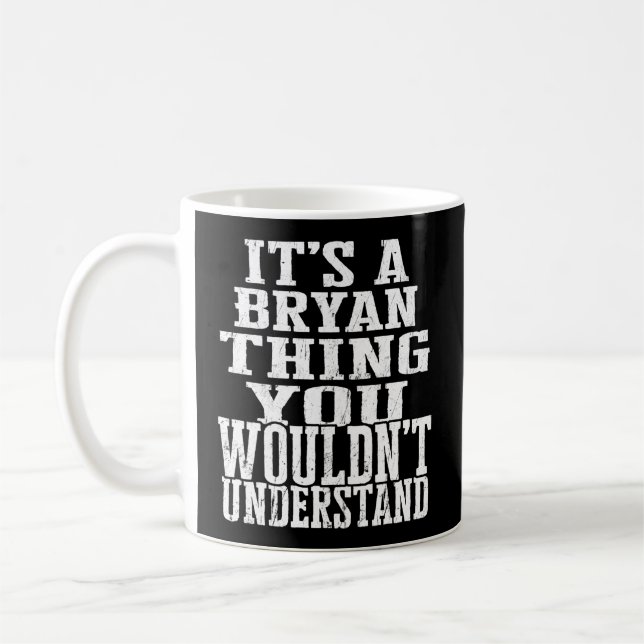 Det är ett efternamn för Bryan Sak-familjen Kaffemugg (Vänster)