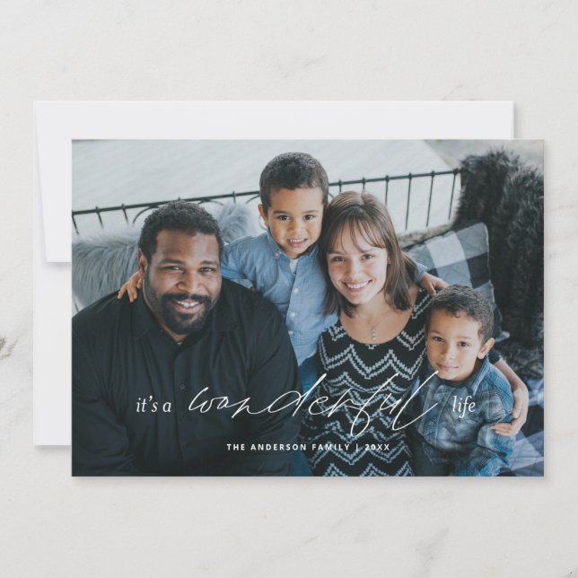 Det är ett fantastiskt Helgdag julkort Inbjudningar (Framsida)