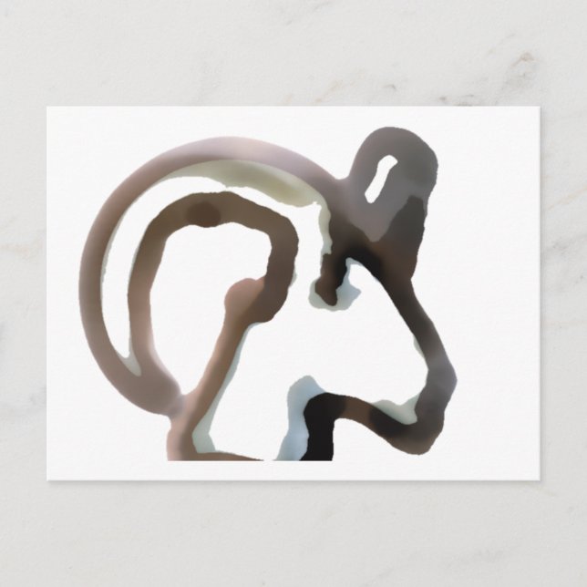 Det är ett får…, Jag tänker Vykort (Framsida)