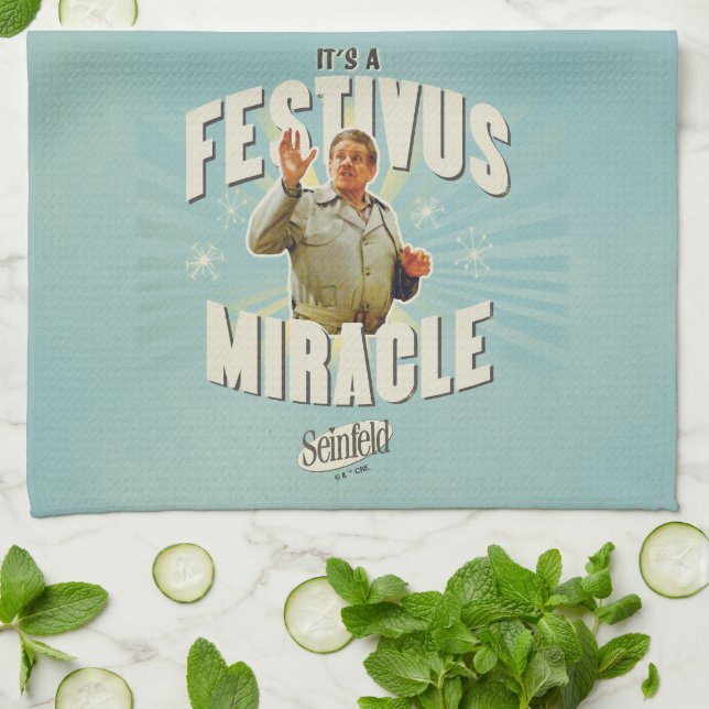 Det är ett Festivus-mirakel Kökshandduk (Vikta)