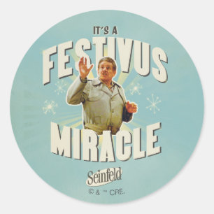 Det är ett Festivus-mirakel Runt Klistermärke