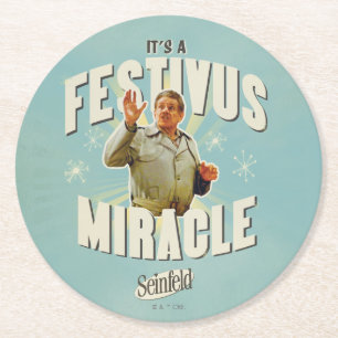 Det är ett Festivus-mirakel Underlägg Papper Rund