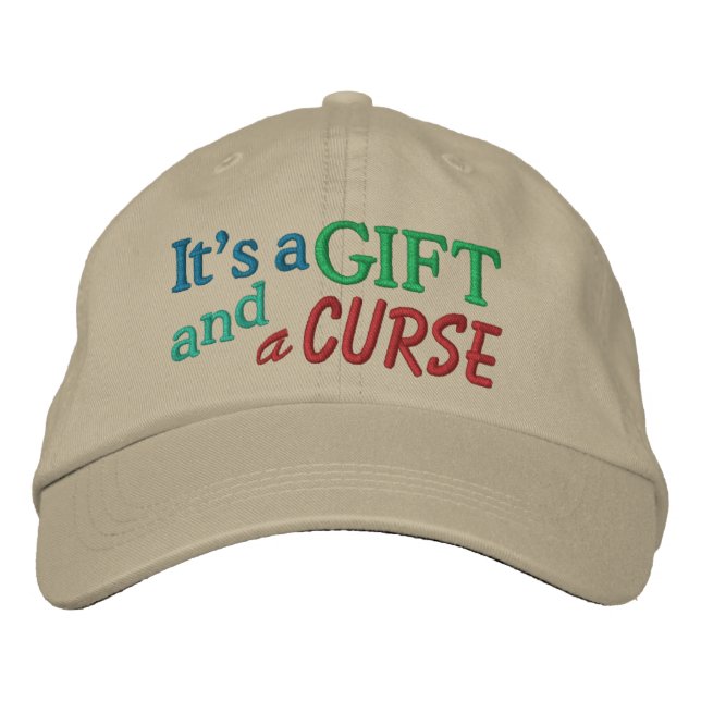 Det är ett gift Cap Broderad Keps (Framsida)