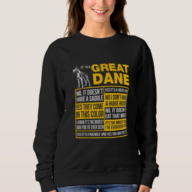 Det är ett Great dane T Shirt (Framsida)