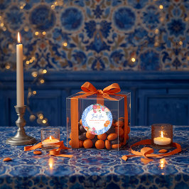 Det är ett kärleksfullt medelhavsinspirerat bröllo runt klistermärke